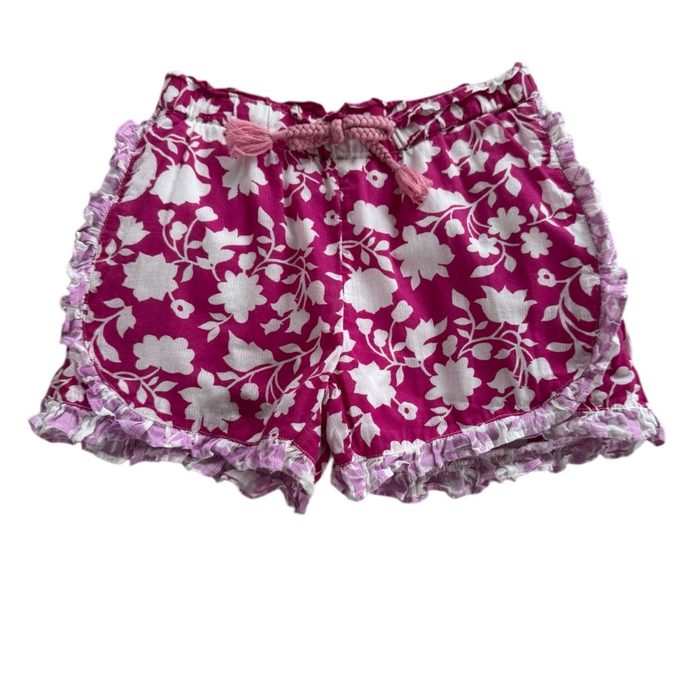 Boden Pink Floral Kids Shorts